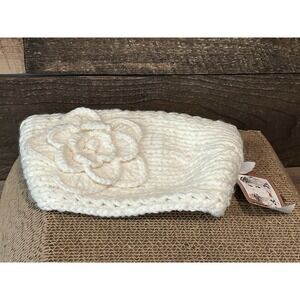Knitted Headband Ear Warmer and Neck Warmer‎ | OS | Ivory Bow Design